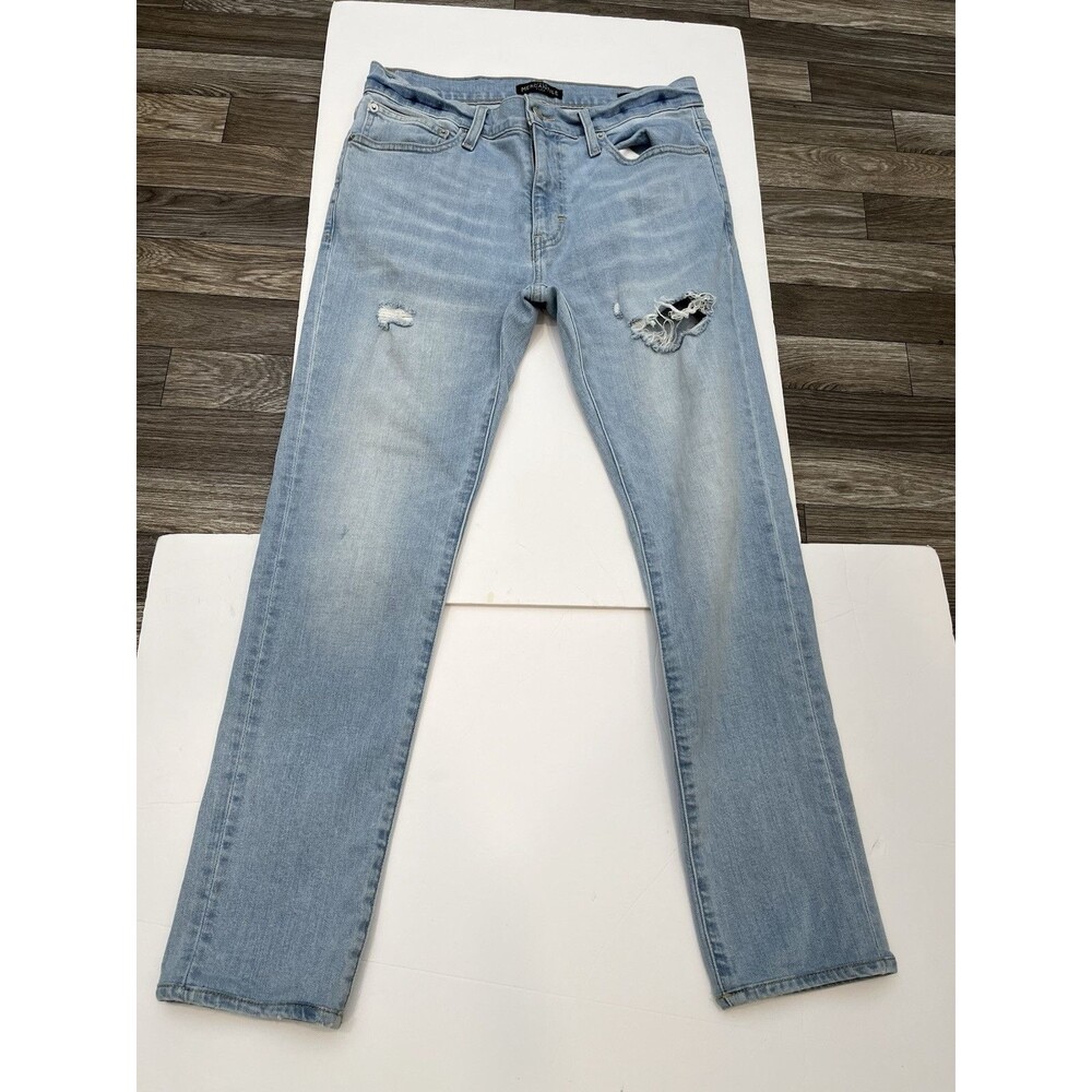 J.Crew Mercantile Slim Flex Men’s Jeans Light Wash Distressed Ripped 30x30